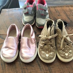 Lot of little girls shoes